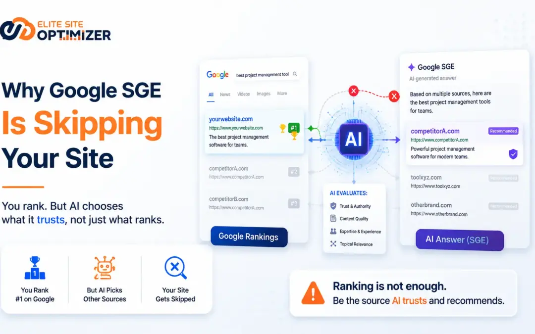 Why Google SGE is skipping your Site