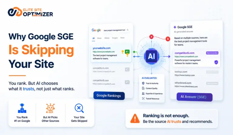 Why Google SGE is skipping your Site